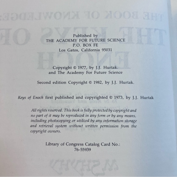 RARE 2nd Ed. 1982 YHWH The Book of Knowledge: The Keys of Enoch Book - Picture 6 of 11